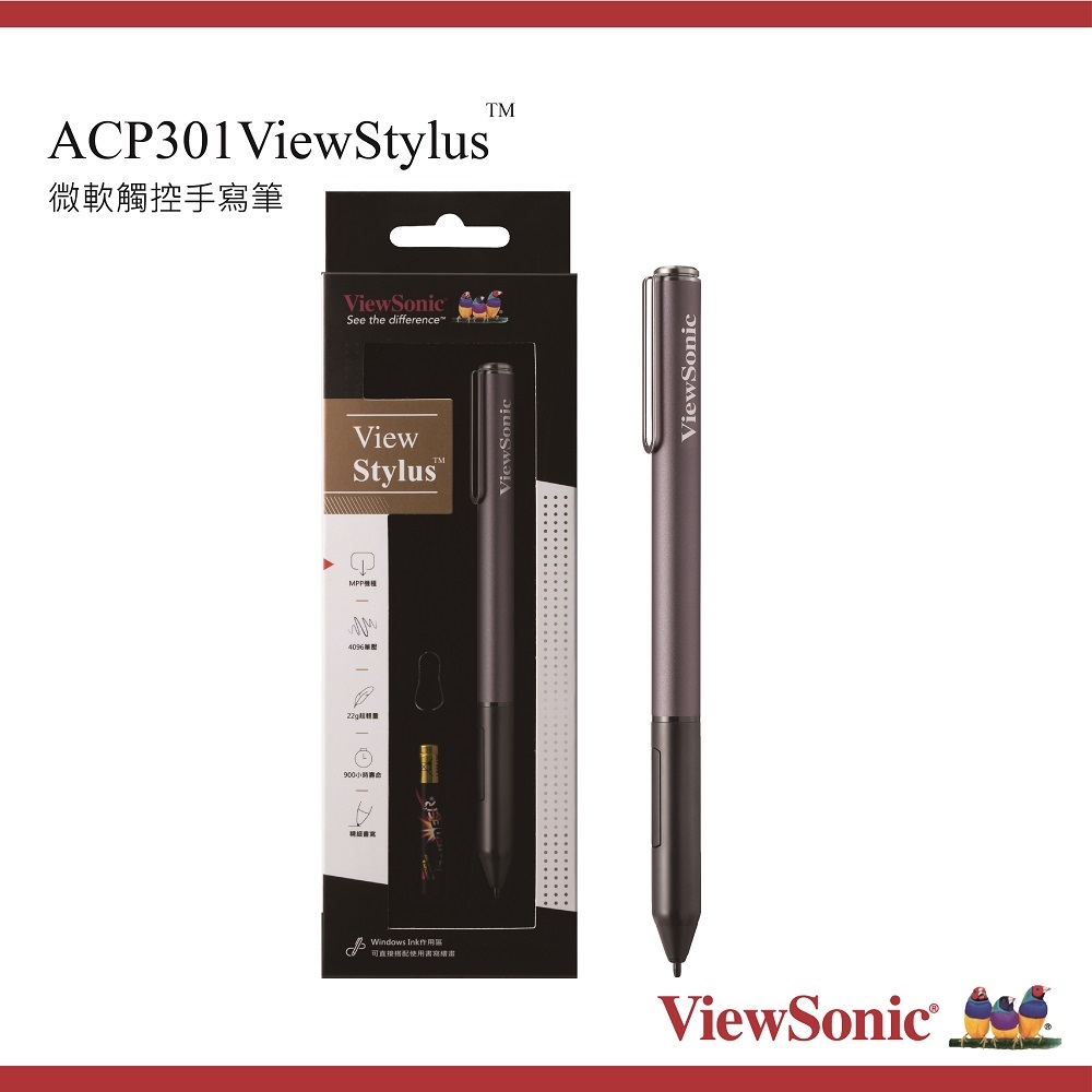 ViewStylus 微軟觸控手寫筆 ACP301(酷灰)