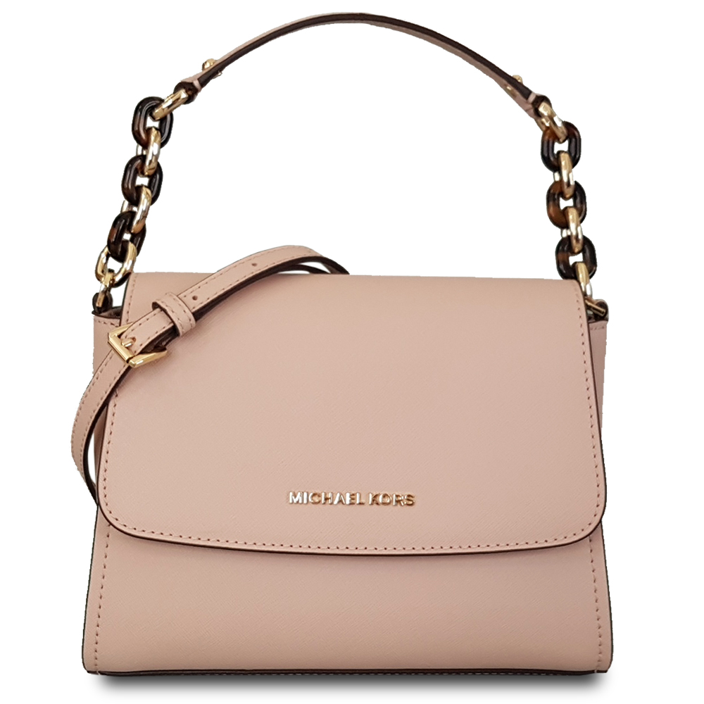 MICHAEL KORS 新款素面手提斜背包-粉