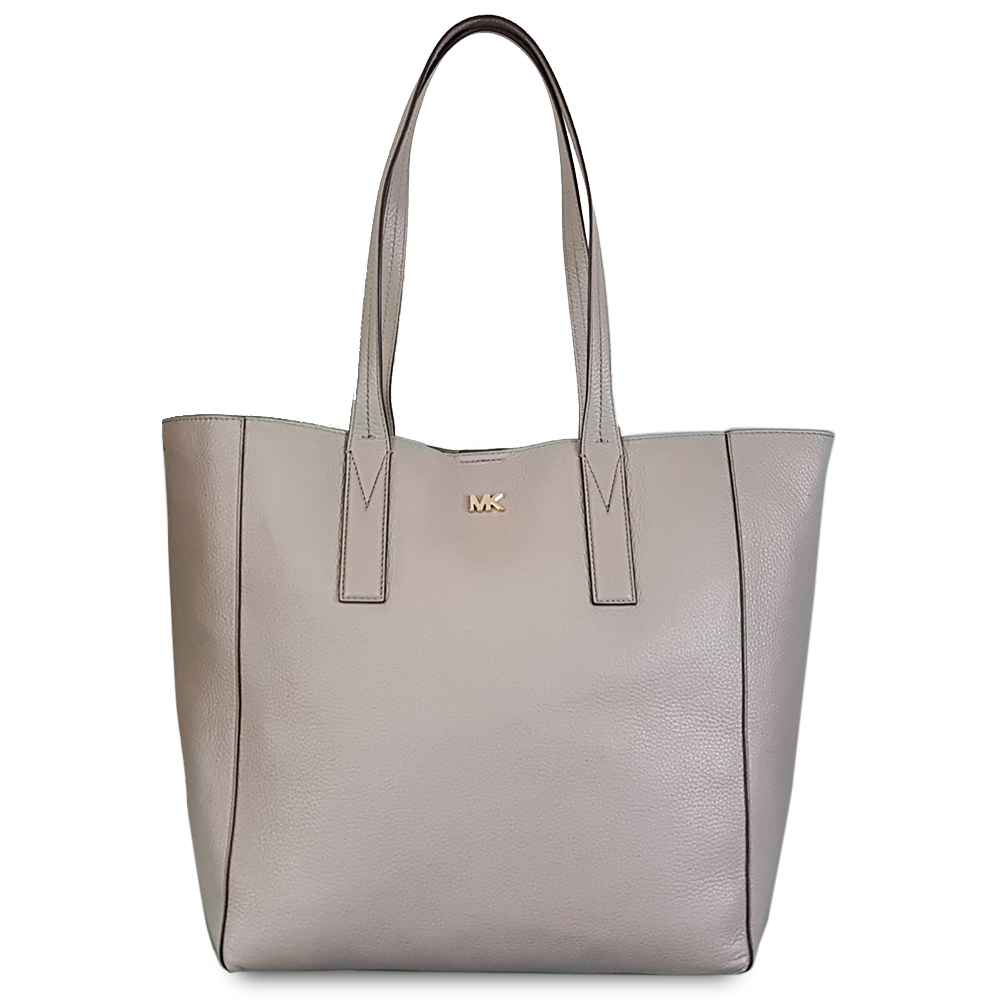 Michael Kors 皮革軟牛皮素面托特包-好感灰