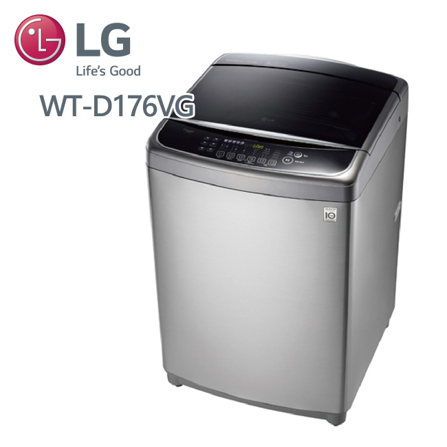 LG樂金 17公斤 6MOTION DD直立式變頻洗衣機 不銹鋼銀(WT-D176VG) +好禮3選1