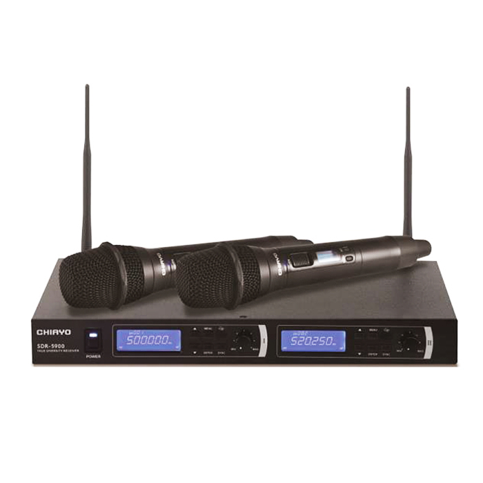 CHIAYO 嘉友 SDR-5900 IrDA UHF 雙頻道數位鎖定自動對頻自動選訊無線麥克風