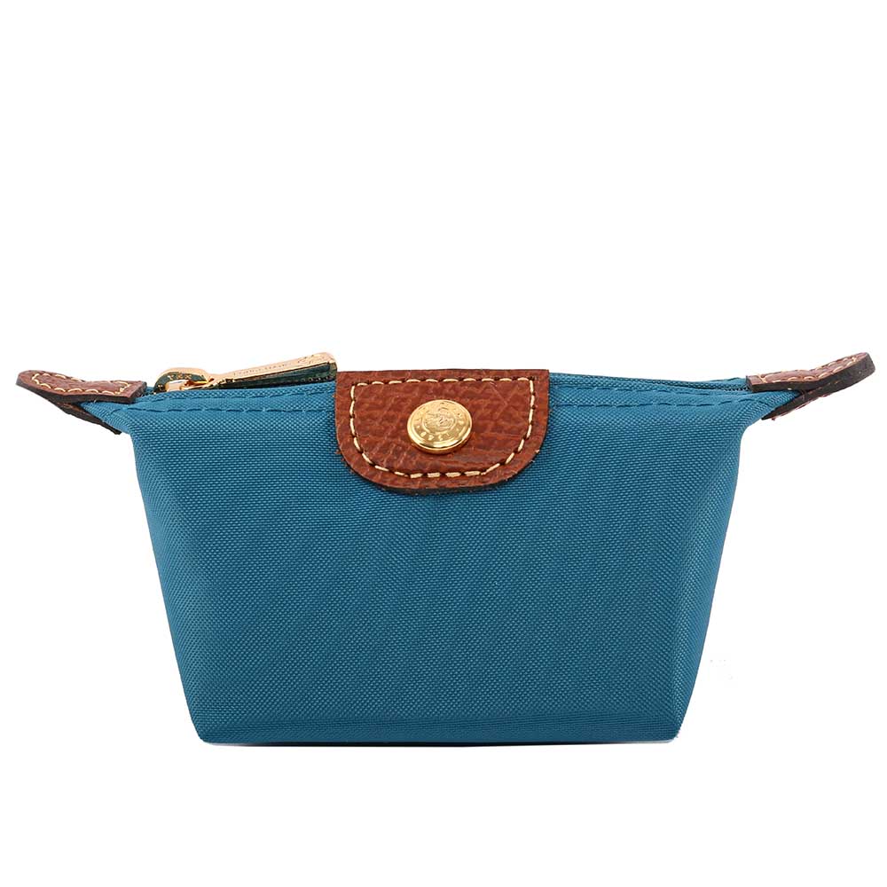【LONGCHAMP】小零錢包(孔雀藍) 3693089A56