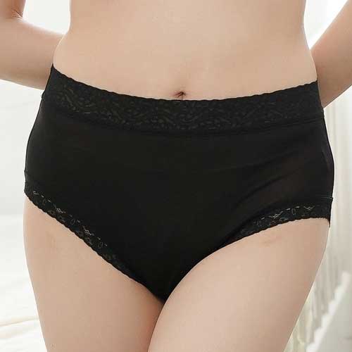 【Chlansilk闕蘭絹】舒適親膚100%蠶絲內褲-88905(黑)
