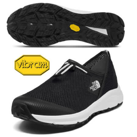 【美國 The North Face】男新款 LITEWAVE SLIP 透氣耐磨輕量休閒鞋/Vibram黃金大底.EVA中底/越野鞋.健行鞋/3RDZ 黑 N