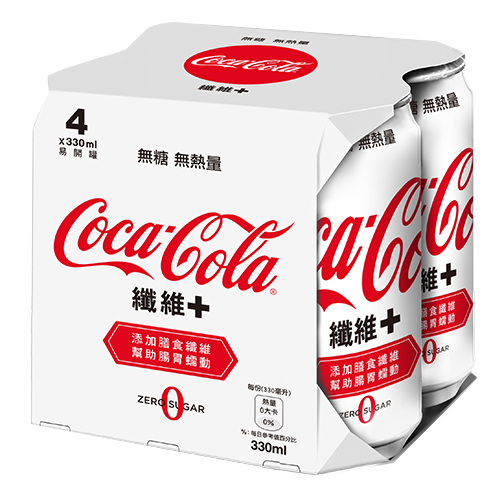 可口可樂纖維 + 330ml x 4