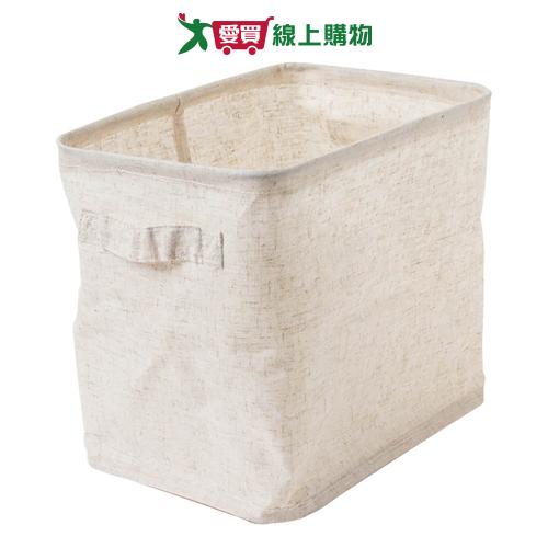 森 棉麻深型收納盒S3078-6-中(25x19x28cm)【愛買】