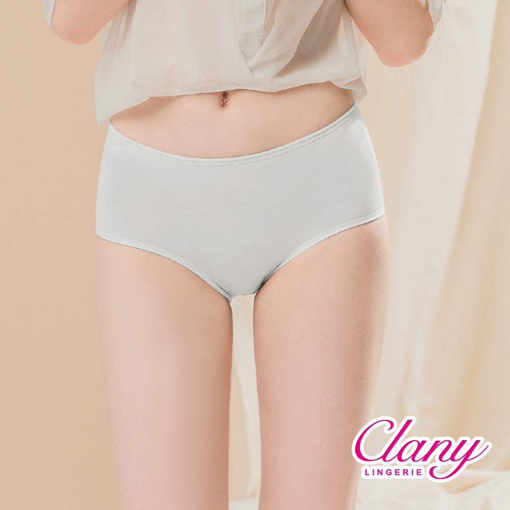 Clany可蘭霓 台灣製超細柔手感棉質中腰三角 M-XL 內褲 慵懶之美 2190-61
