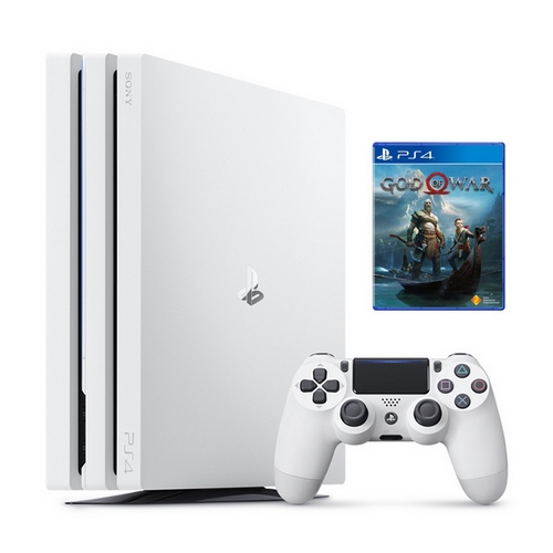 SONY PS4 Pro 7218 1TB-冰河白 + 戰神 God of War-加送PS4漫威蜘蛛人