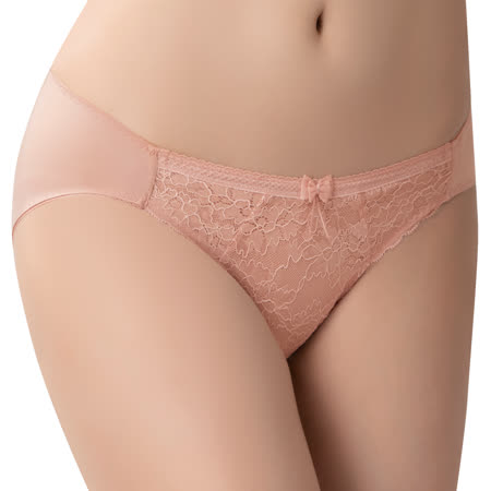 【思薇爾】沁涼Bra系列M-XL蕾絲低腰三角內褲(肉桂膚)