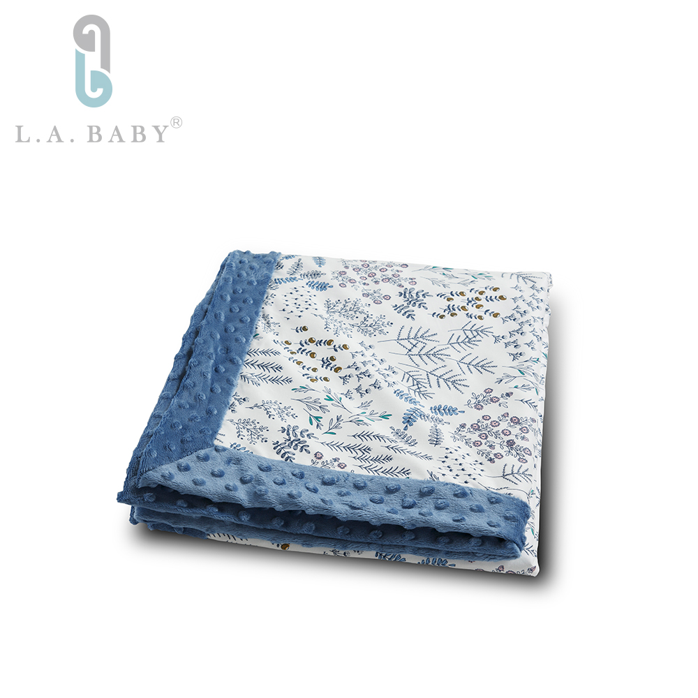 【L.A. Baby】高級保暖樂豆毯 輕柔(80 x 100 cm)