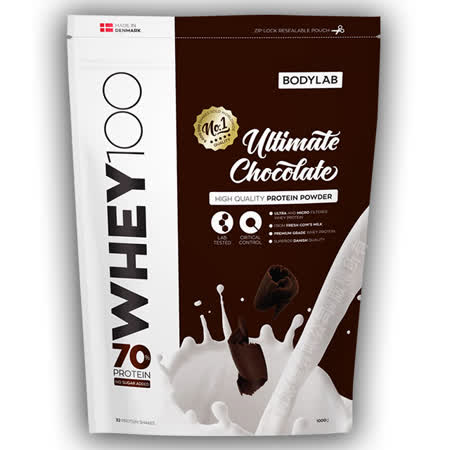 【丹麥 BODYLAB】Whey 100 乳清蛋白飲品 乳清蛋白飲品 1kg-香濃巧克力