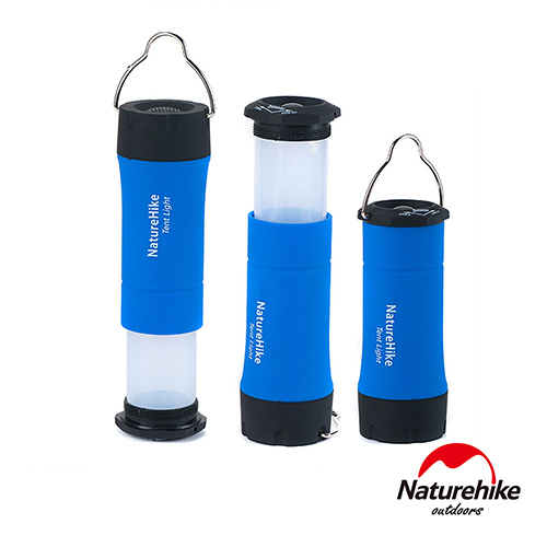Naturehike 三段式多功能省電LED手電筒 帳棚燈 營地燈 藍色