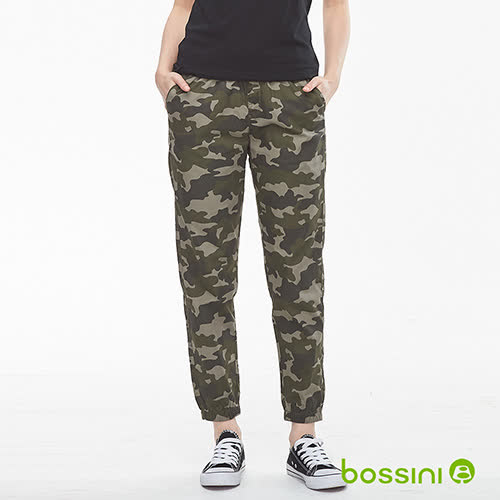 bossini女裝-輕鬆束口長褲02橄欖綠