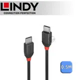 LINDY 林帝 Black USB 3.1 Gen 2 Type-C 公 to 公 傳輸線 0.5m (36905)