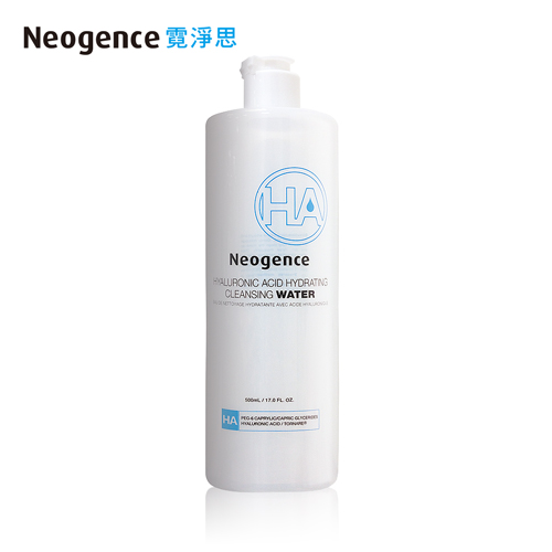Neogence霓淨思 玻尿酸保濕純淨卸妝水500ml 重量加大版(即期盒損-效期:2019/12)