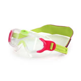 (童) SPEEDO 男女幼進階面罩泳鏡-游泳 蛙鏡 抗UV 訓練 兒 桃紅螢光綠 F