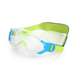 (童) SPEEDO 男女幼進階面罩泳鏡-游泳 蛙鏡 抗UV 訓練 兒 水藍螢光綠 F