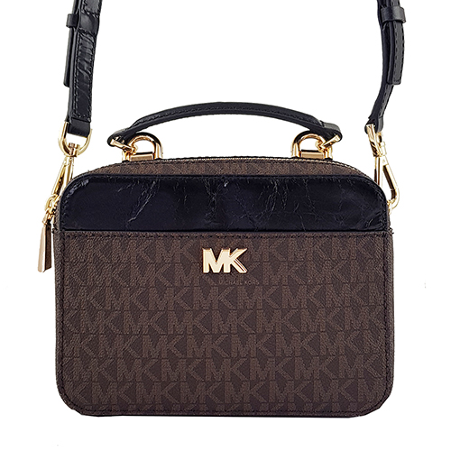 MICHAEL KORS Mott防刮牛皮LOGO斜背手提迷你小包
