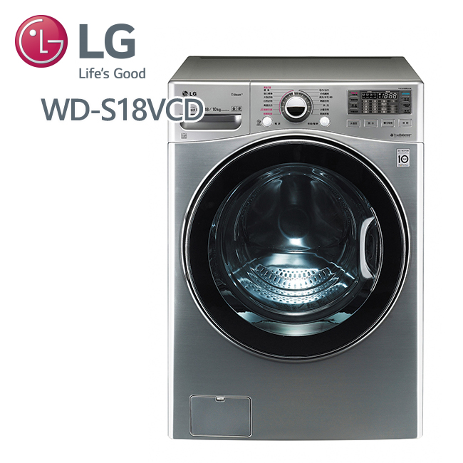 促銷★LG樂金 WiFi滾筒洗衣機(蒸洗脫烘) 典雅銀 / 18公斤 (WD-S18VCD) 含基本安裝+好禮大方送