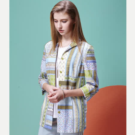 YH 土耳其風印花棉質襯衫