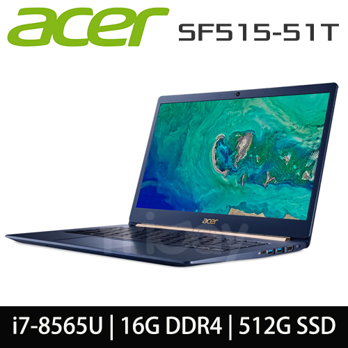 ACER 宏碁 SF515-51T-7176 i7-8565U/16G/512G SSD/15.6吋FHD