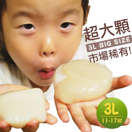 稀有巨無霸
日本生食3L干貝1kg