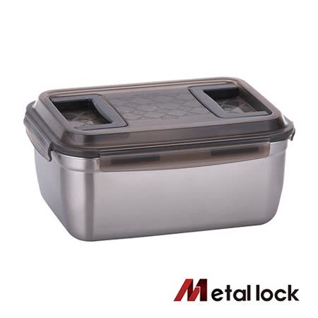 韓國Metal lock 手提大容量不鏽鋼保鮮盒5.5L 1入組