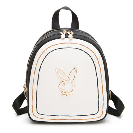 PLAYBOY-  後背包 樂遊時尚系列 -米白色