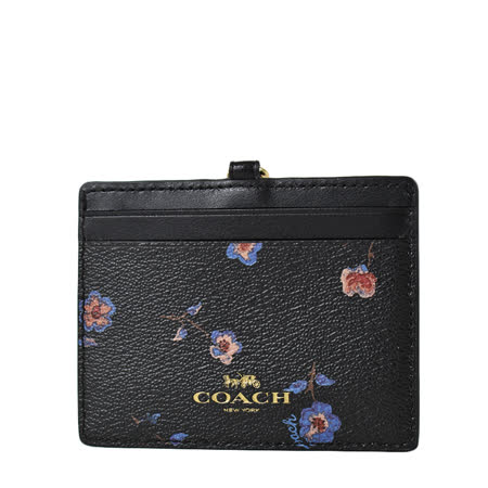 COACH 
清新小花防刮票卡夾