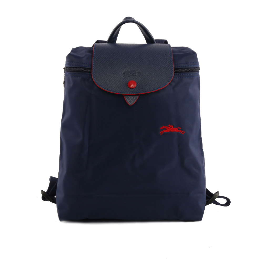 【LONGCHAMP】LE PLIAGE CLUB尼龍折疊後背包(海軍藍) 1699619556