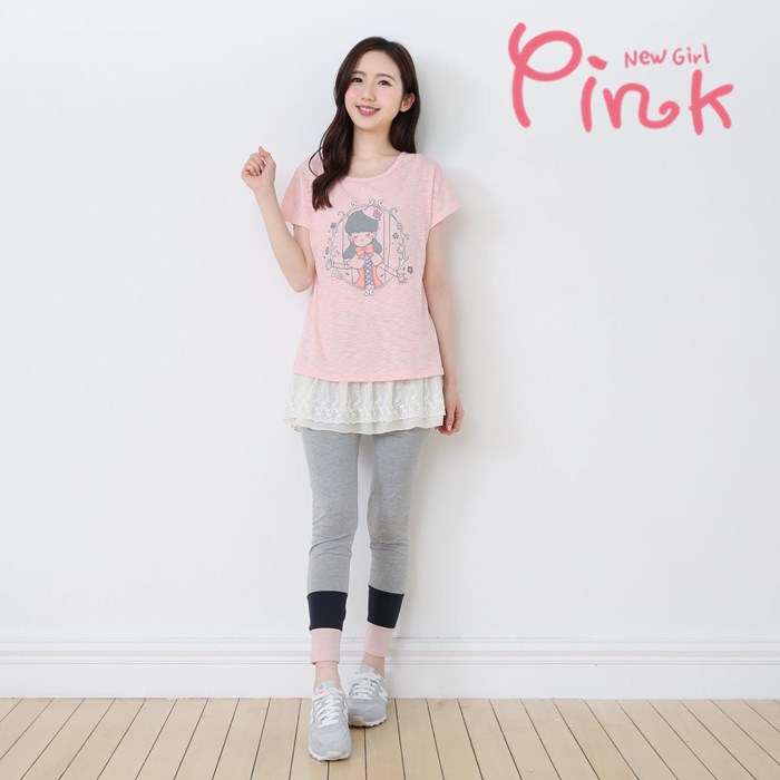 Pink*棉質百搭內搭褲 H2506AT