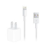 Apple適用 5W USB 電源轉接器 + Lightning 8pin 1M 連接傳輸線組 (密封袋裝)