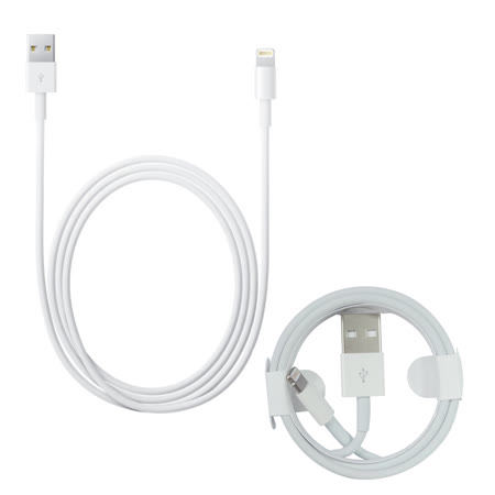 Apple適用 Lightning 8pin 電源連接傳輸線 1M (新款包裝)