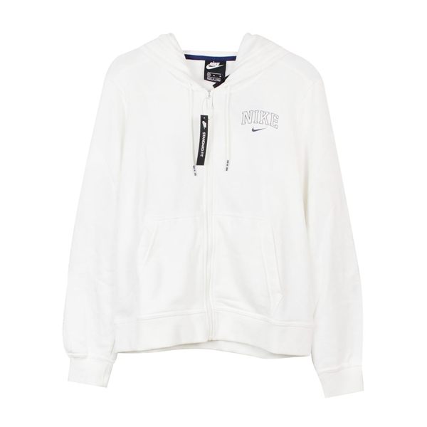 NIKE 女 AS W NSW HOODIE FZ VRSTY 棉質--運動外套(連帽)- AV8301133