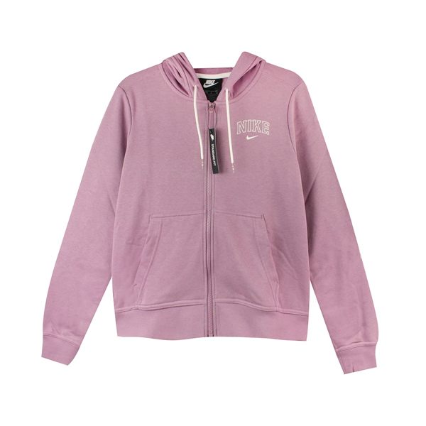 NIKE 女 AS W NSW HOODIE FZ VRSTY 棉質--運動外套(連帽)- AV8301515