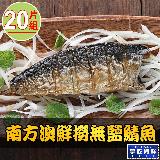 【愛上海鮮】南方澳鮮撈無鹽鯖魚20片組(2片裝/110-120g/片)