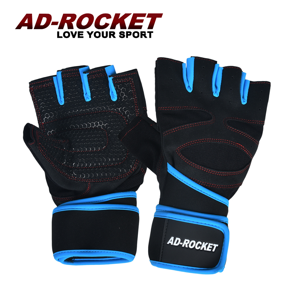 【AD-ROCKET】頂級防滑透氣耐磨重訓手套(寶藍限定款)/健身手套/運動手套