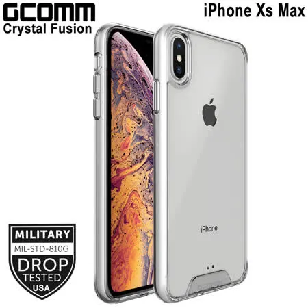 GCOMM iPhone Xs Max 晶透軍規防摔殼 Crystal Fusion