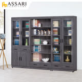ASSARI-古橡色中抽書櫃(寬79.5x深32x高184.5cm)