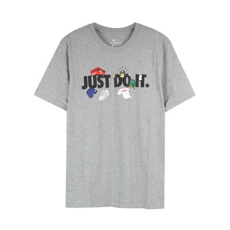 NIKE
圓領短袖T-灰色