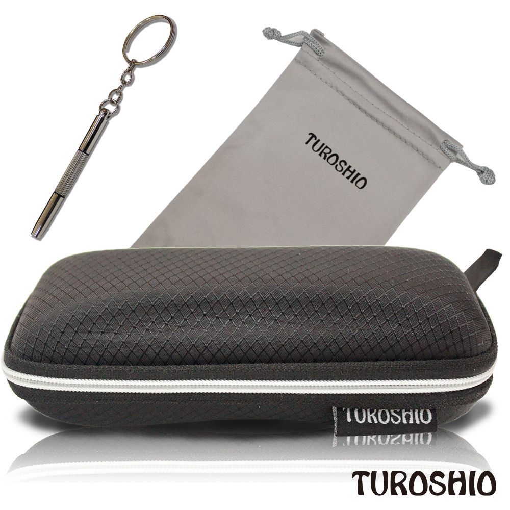 Turoshio擦拭收納兩用袋與眼鏡盒套組加購螺絲起子