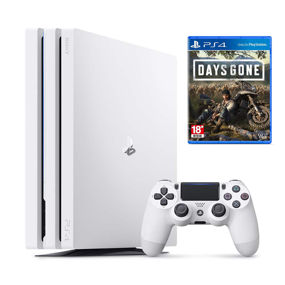 SONY PS4 Pro主機CUH-7218系列1TB-冰河白+往日不再 Days Gone