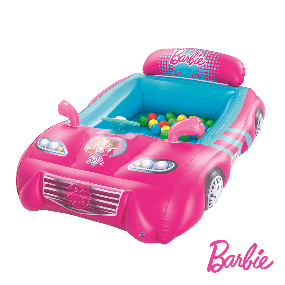 《購犀利》Barbie。芭比娃娃跑車球池(附25顆球)