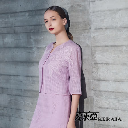KERAIA 克萊亞
網格貼花透膚短外罩