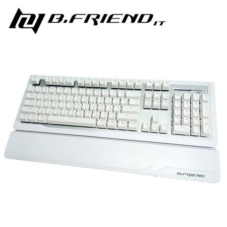 B.FRIEND MK1st 機械式背光鍵盤-青軸 限量白
