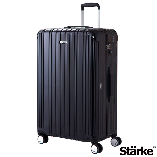 德國設計Starke 29吋PC+ABS拉鍊行李箱 旅人系列-黑色