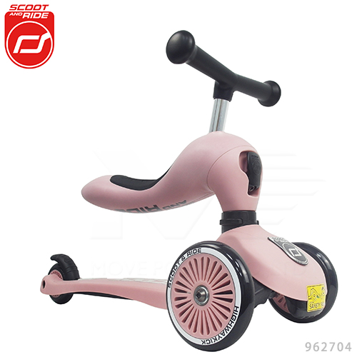 奧地利【Scoot&Ride】Cool飛/二合一滑步車-玫瑰粉