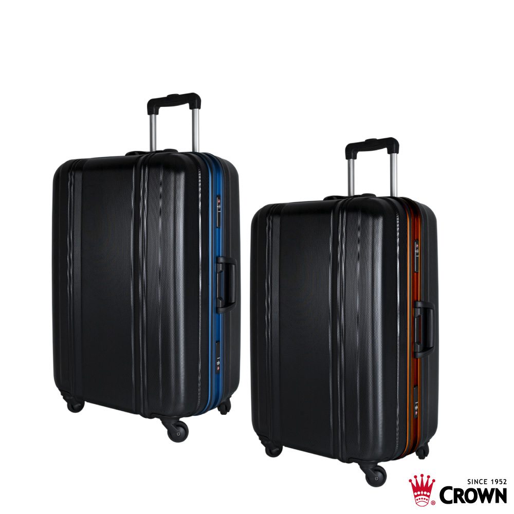 《Traveler Station》CROWN 皇冠 C-F2808 27吋 彩色鋁框拉桿箱 行李箱
