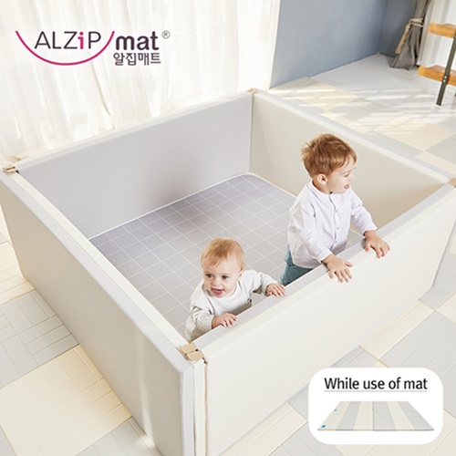 【BabyTiger虎兒寶】ALZiPmat 韓國手工製 CANDY HOUSE PLUS+糖果屋升級版-摩蘭迪灰x奶油裸