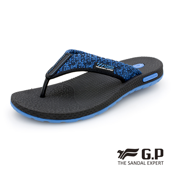 【G.P 男款和風輕量織帶人字拖鞋】G9032M-藍色 (SIZE:39-44 共三色)